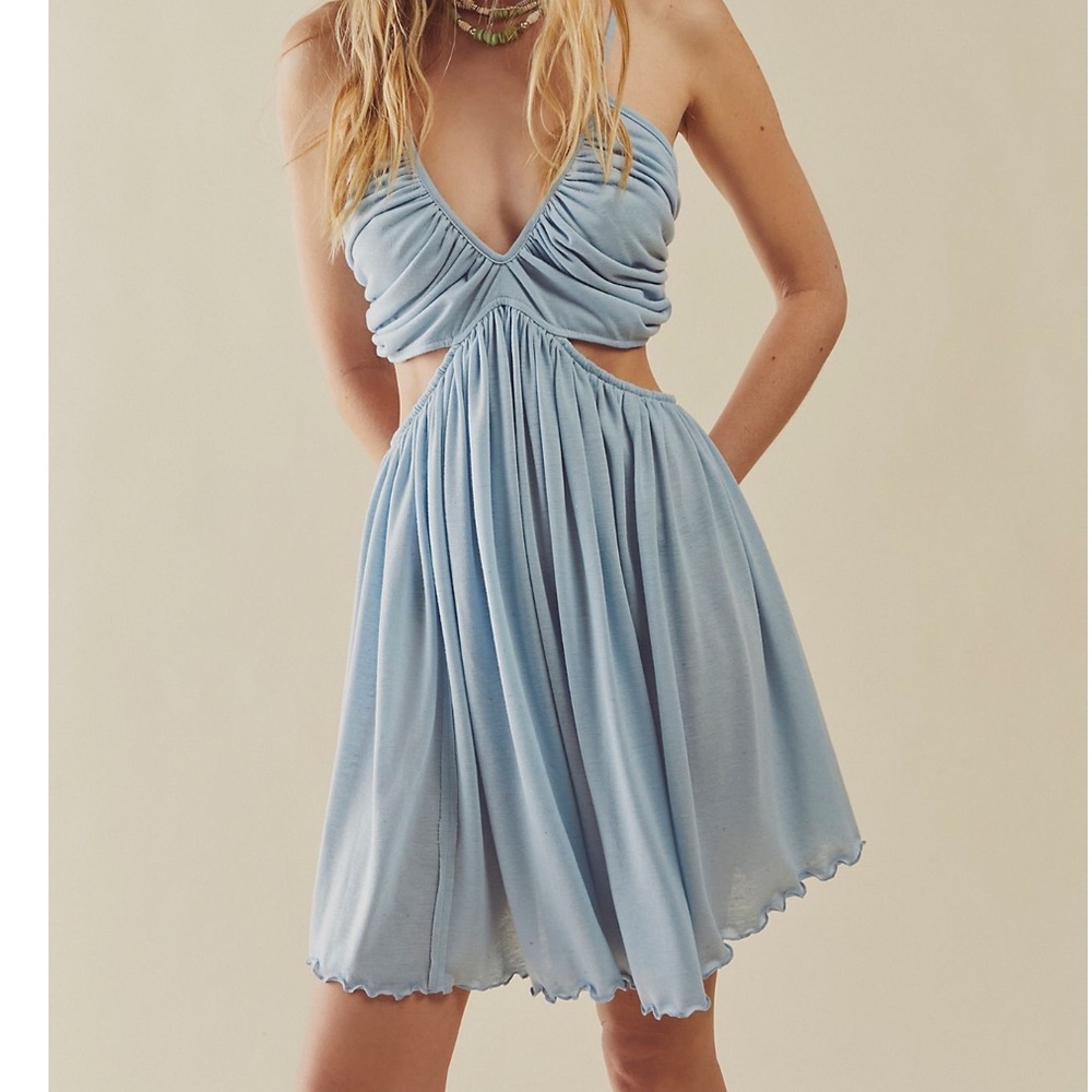 Free People PURPLE Wanderlust Mini Dress